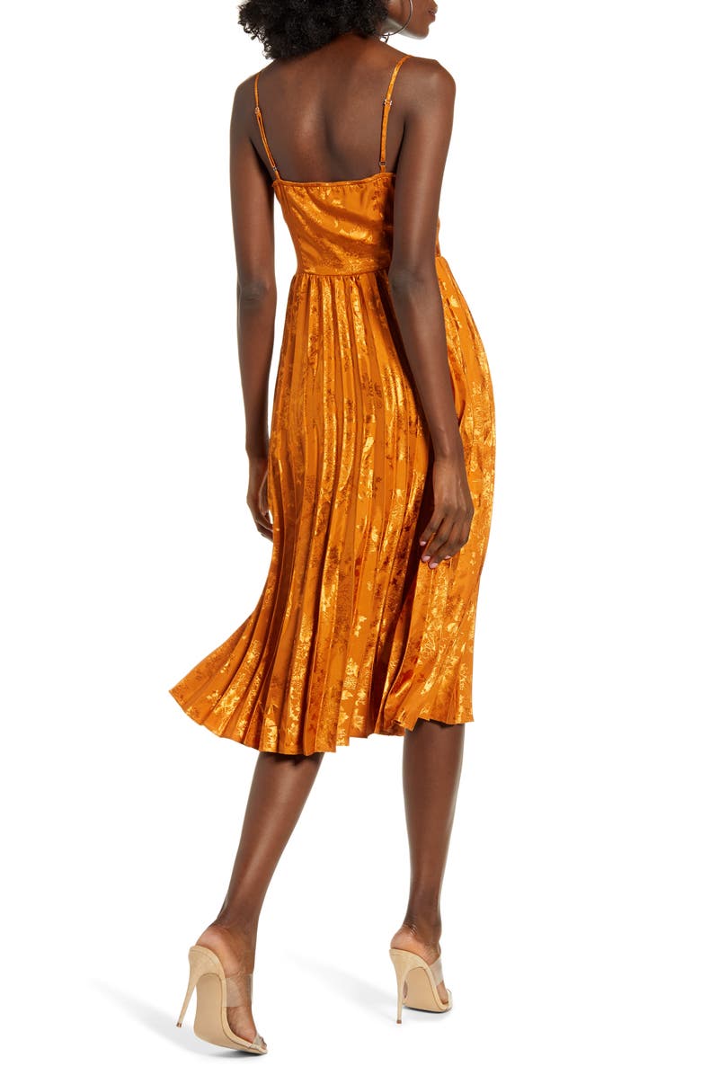 J.O.A. Pleat Skirt Sleeveless Dress, Alternate, color, 