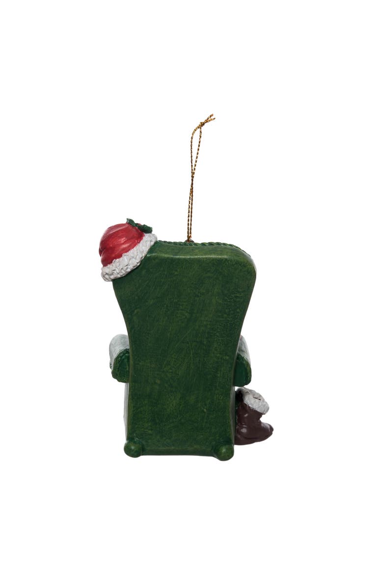 Relaxing Santa Christmas Tree Ornament Assortment of 3, Alternate, color, Green