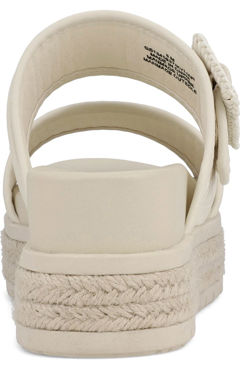 MIA Kylian Espadrille Platform Wedge Slide Sandal, Alternate, color, Bone