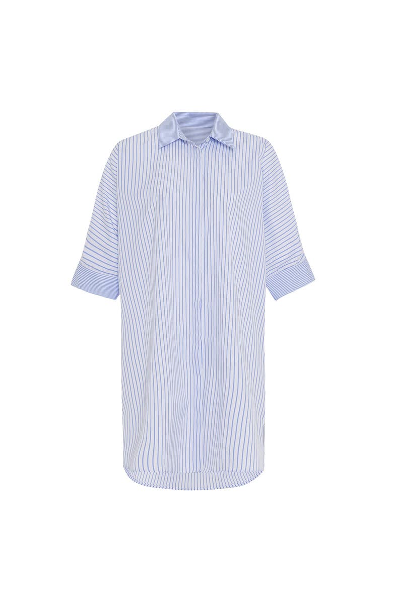 THEO The Label Echo Back Button Dolman Dress, Main, color, Sky Blue