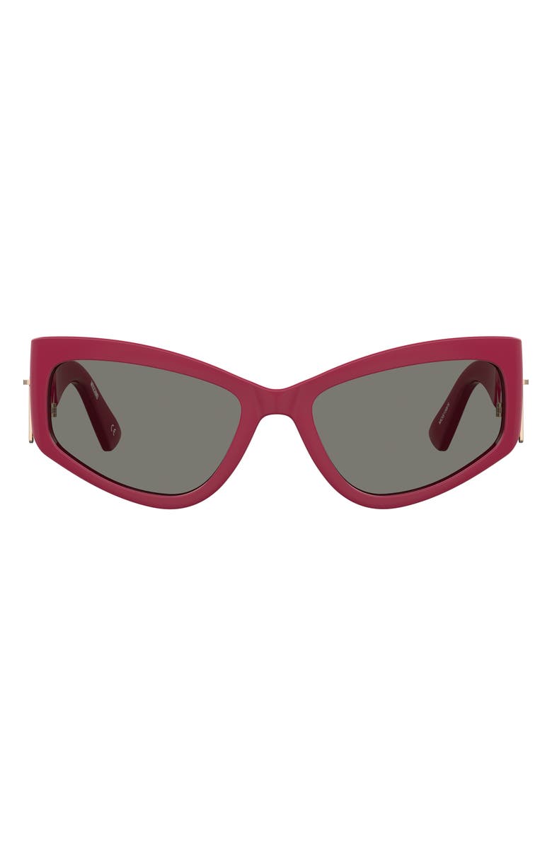 Moschino 59mm Cat Eye Sunglasses, Main, color, Red