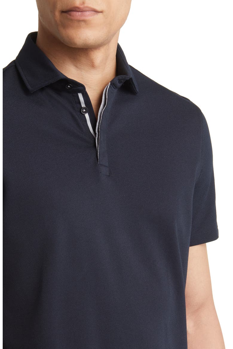 Performance Cotton Piqué Polo, Alternate, color, BLACK