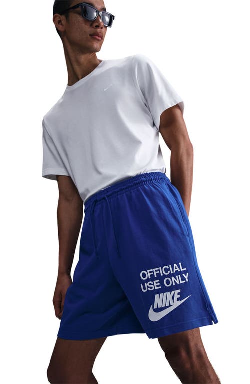 Nike Club Knit Shorts In Blue