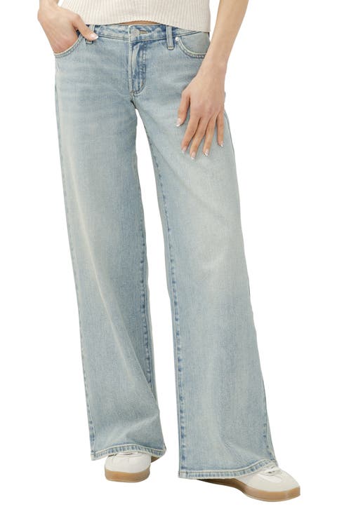 Low Rise Baggy Wide Leg Jeans