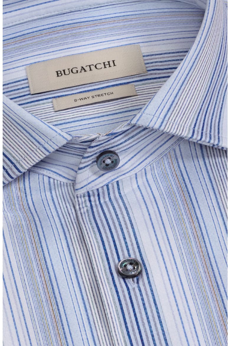 Devon OoohCotton® Stripe Button-Up Shirt, Alternate, color, AIR BLUE
