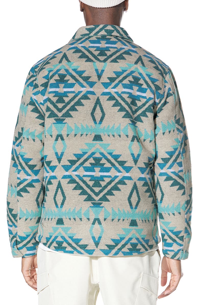 Civil Society Heritage Shirt Jacket, Alternate, color, Grey/ Teal