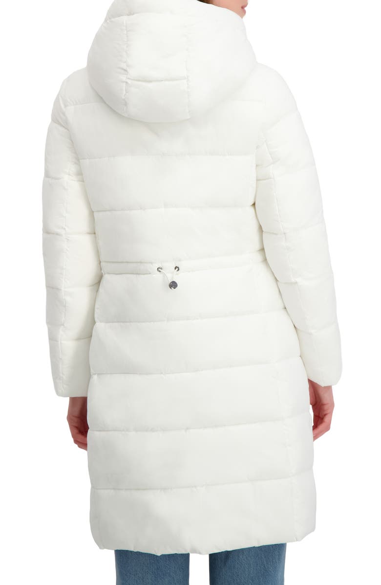 Laundry by Shelli Segal Hooded Puffer Coat, Alternate, color, White