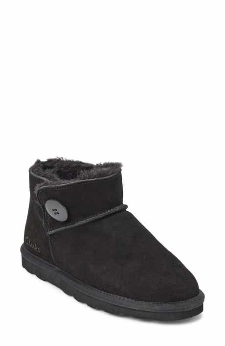 Suede Faux Shearling Bootie