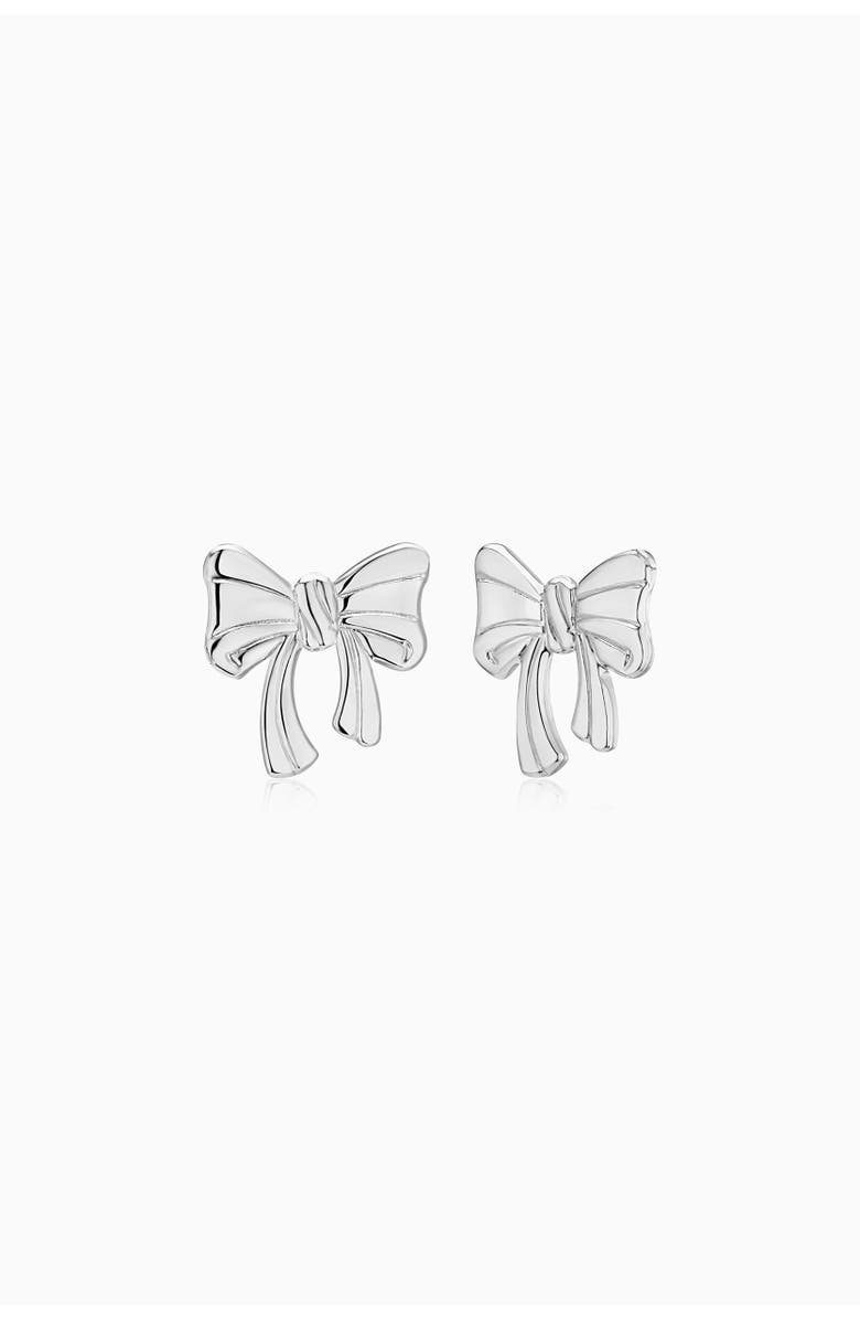 Oradina In The Present Studs in Sterling Silver, Main, color, Silver