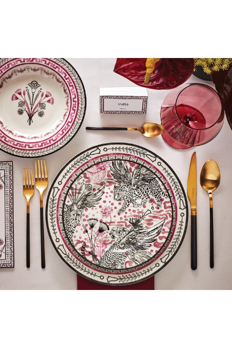Serengeti Porcelain 12-Piece Dinnerware Set, Multicolored, Alternate, color, Multicolored