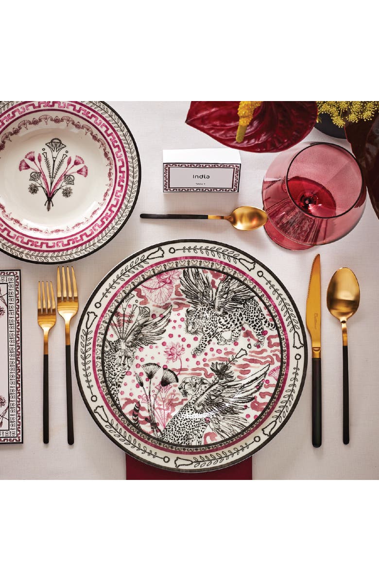 Marchesa Serengeti Porcelain 12-Piece Dinnerware Set, Multicolored, Alternate, color, Multicolored