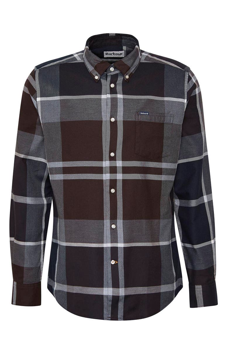 Barbour Dunoon Plaid Slim Fit Button-Down Shirt, Alternate, color, Midnight Oak Tartan