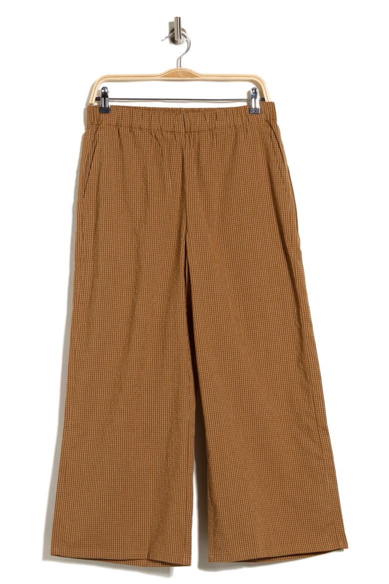 Organic Cotton Wide Leg Pants, Main, color, BRONZE