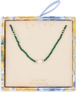 Leith Bead and Imitation Pearl Necklace