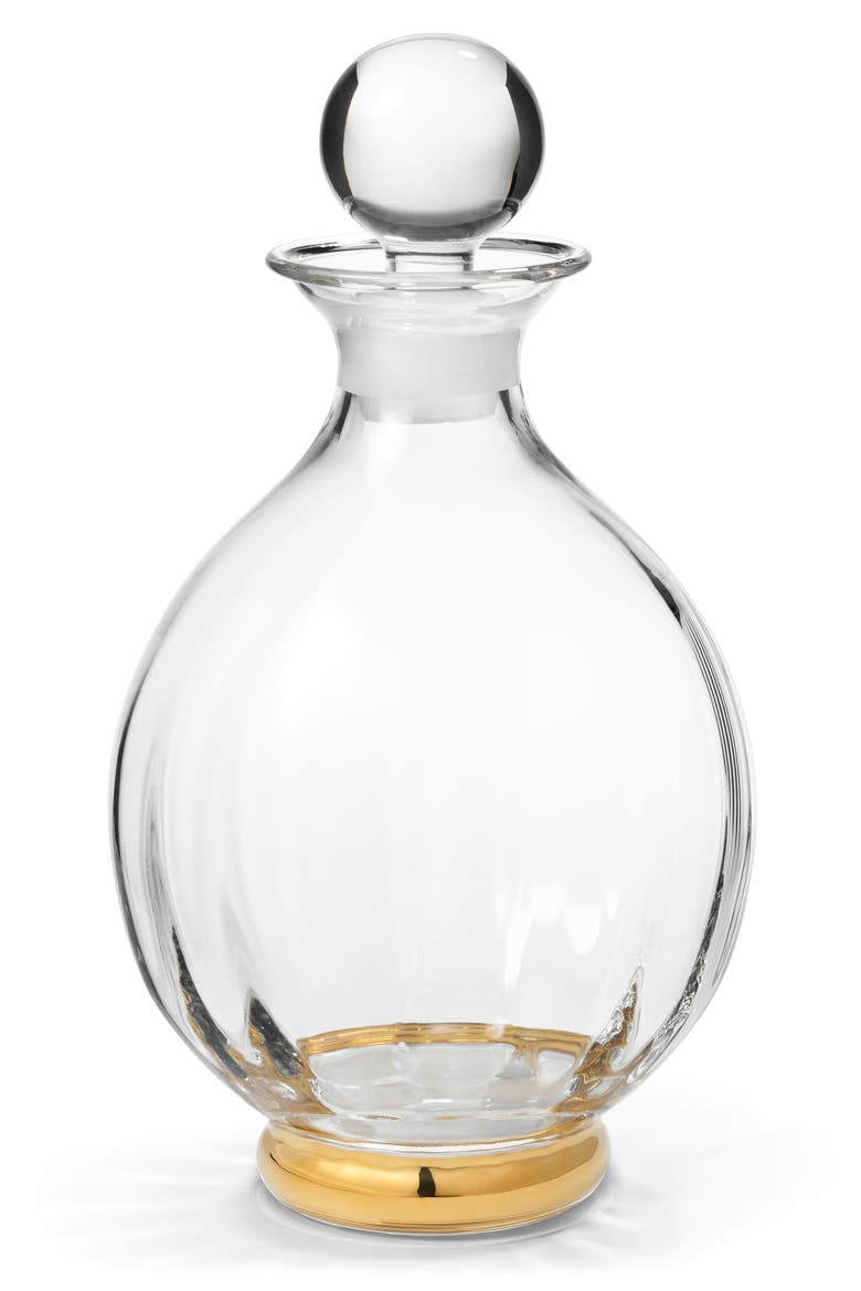 Sophia Decanter, Main, color, CLEAR/GOLD