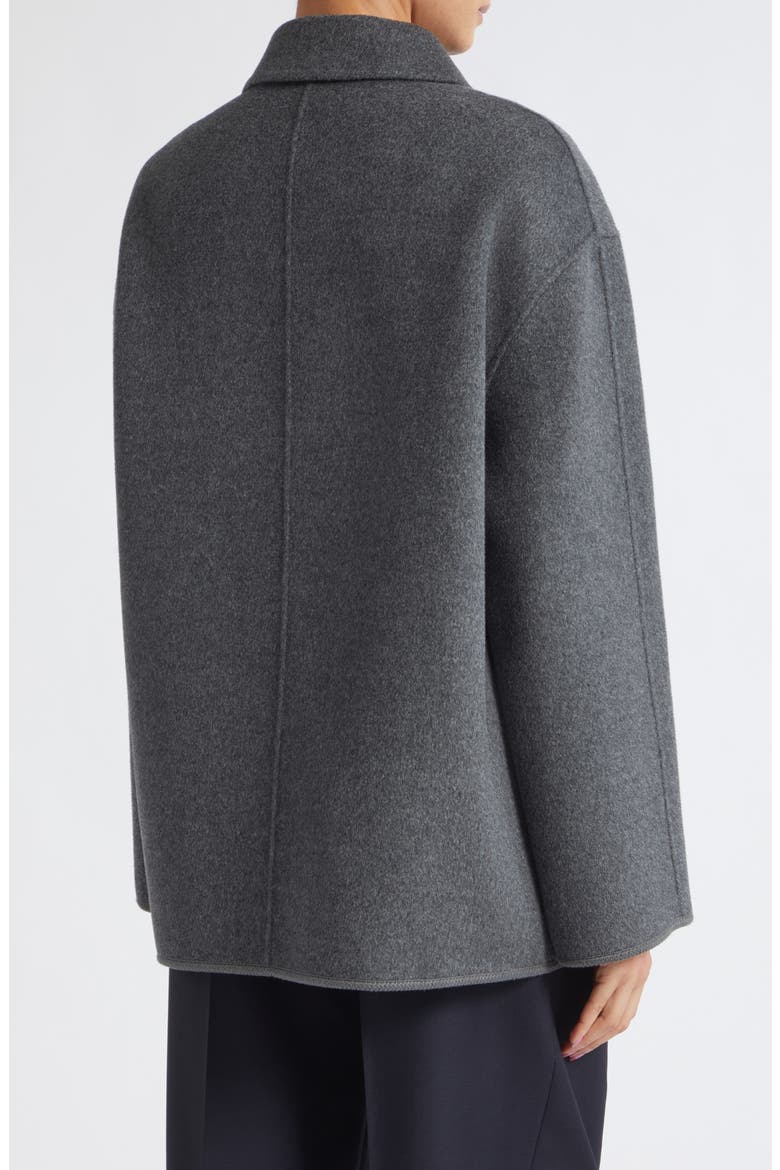Double Face Wool & Cashmere Jacket, Alternate, color, DARK GREY MELANGE