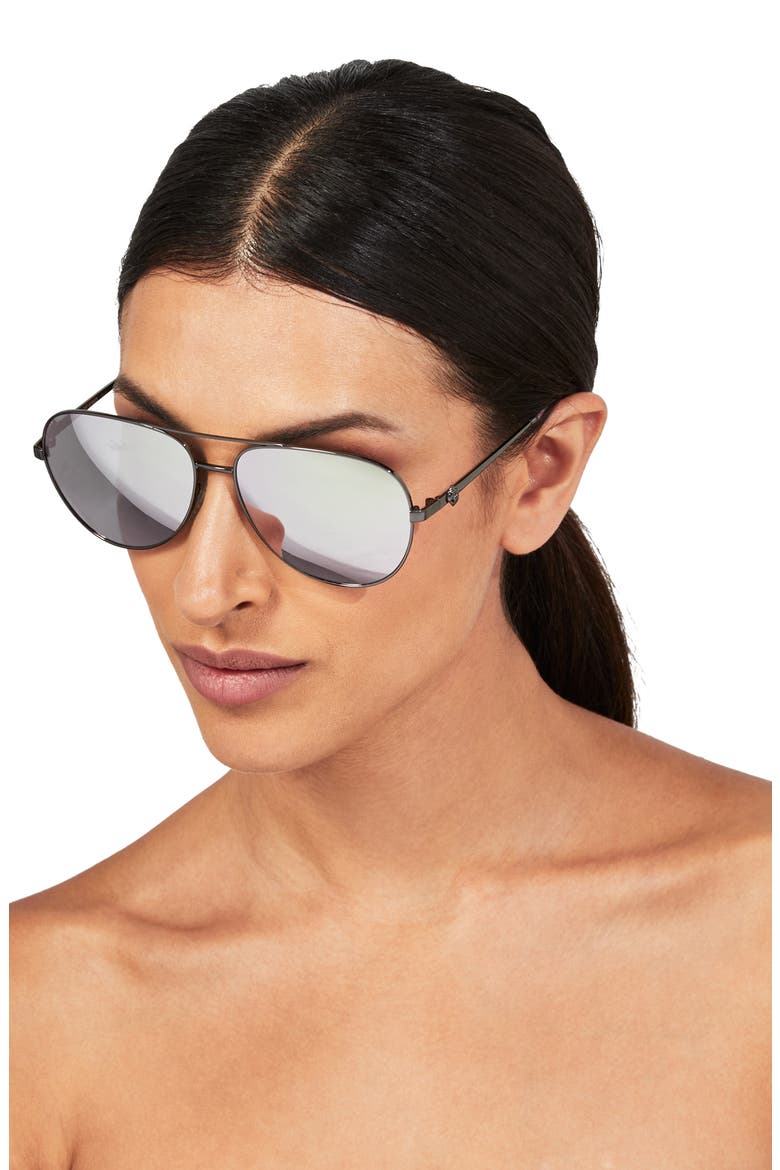 KGL1001 Aviator Sunglasses, Alternate, color, GUNMETAL