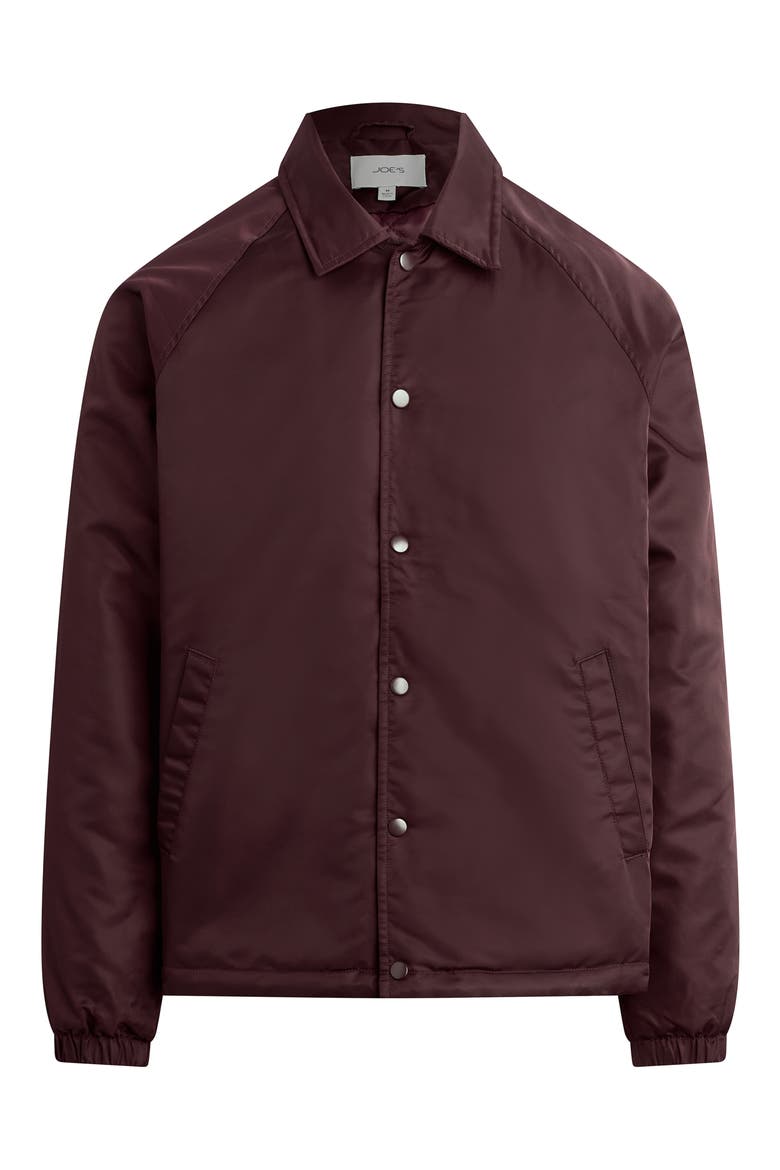 Satine Coach Jacket, Alternate, color, WINE