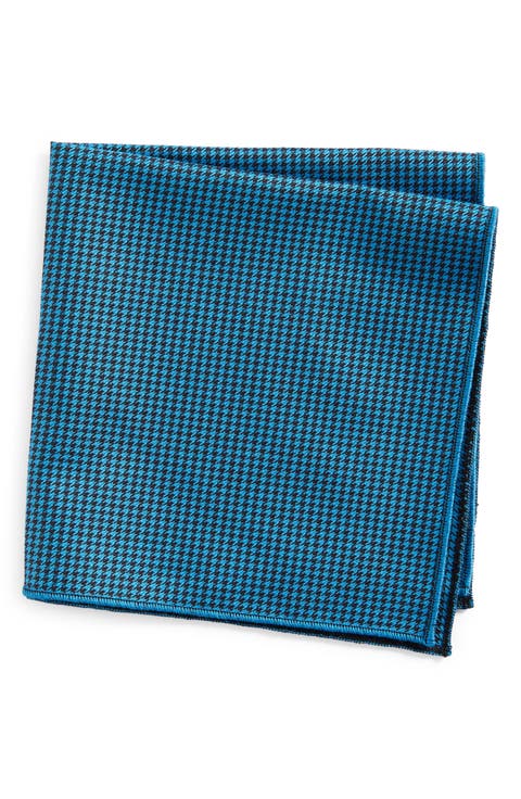 Houndstooth Cotton Pocket Square