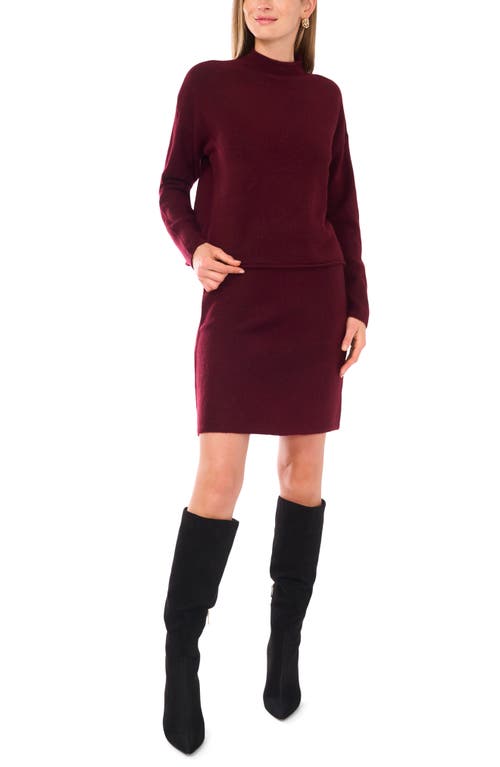 1.state Sweater Miniskirt In Red
