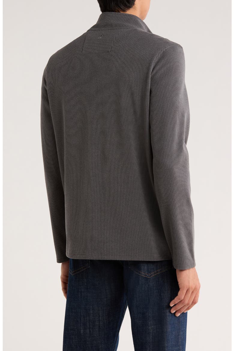 Catalina Hills Stripe Quarter Zip Pullover, Alternate, color, IRON GATE