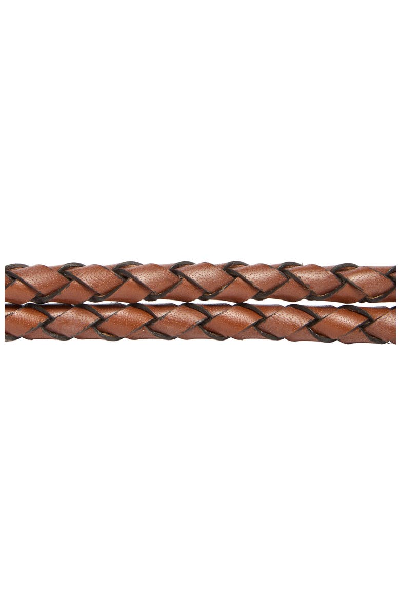 Syd Woven Leather Tie Belt, Alternate, color, RUST BISQUE
