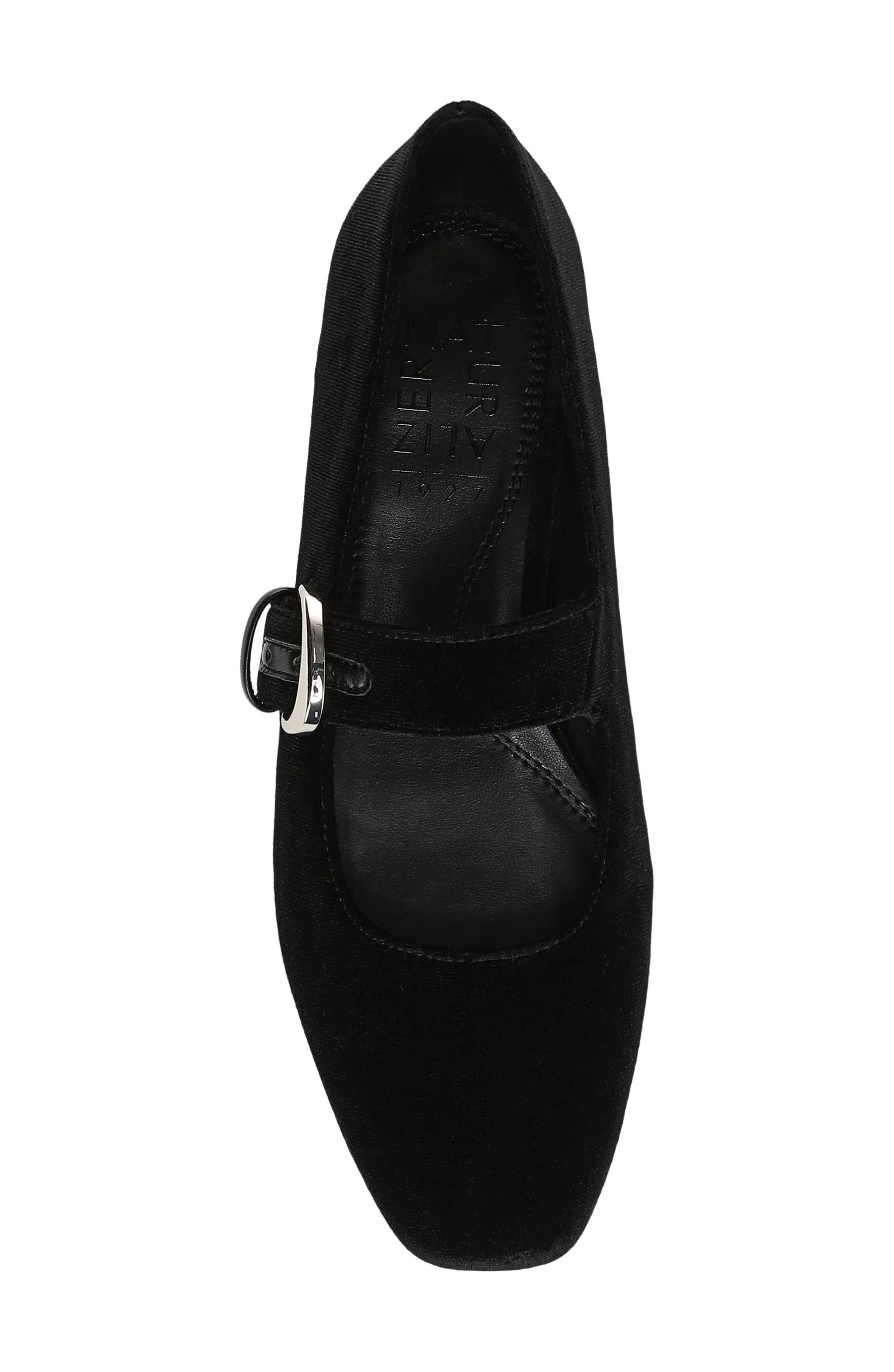 Cosmic Mary Jane Flat (Women)- Wide Width Available, Alternate, color, BLACK