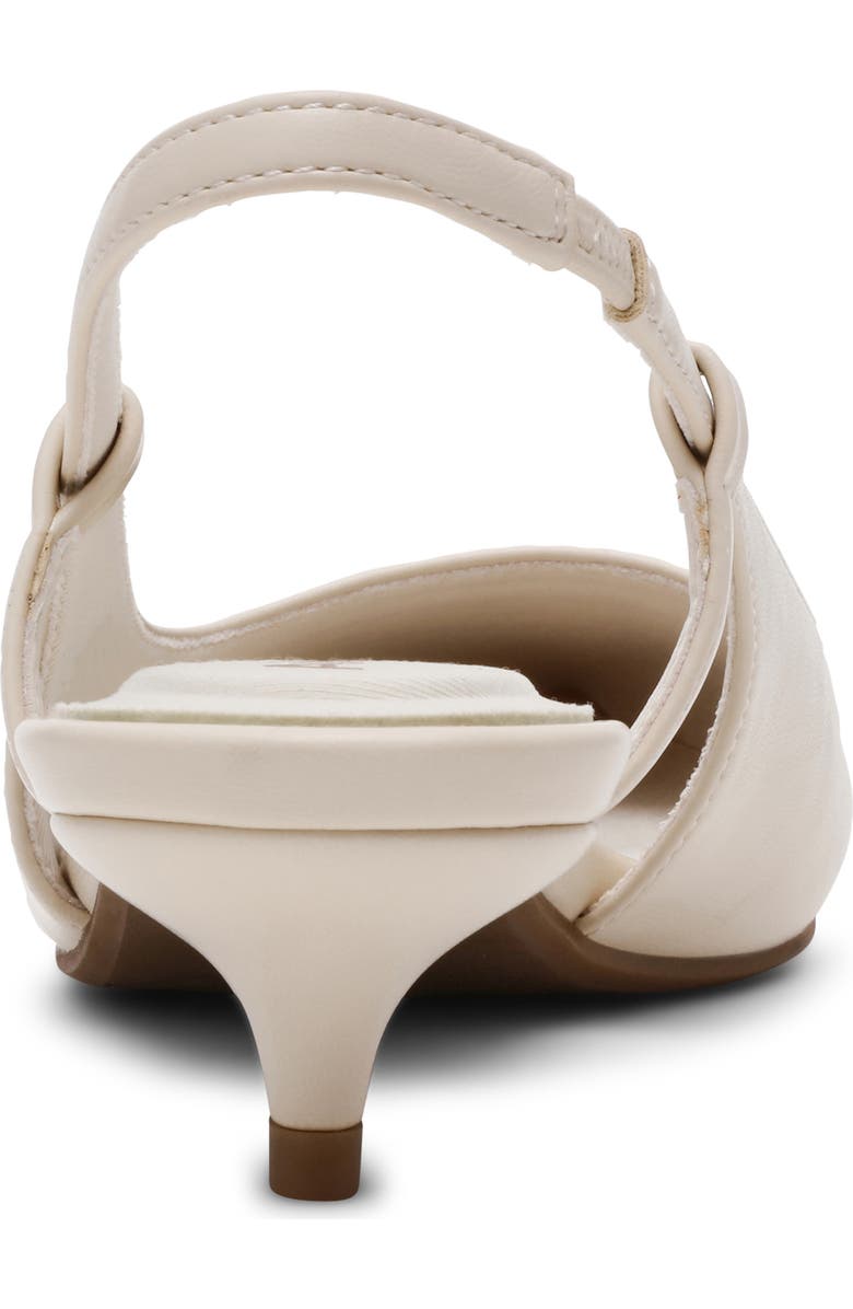 Anne Klein Shorty Slingback Pump, Alternate, color, White