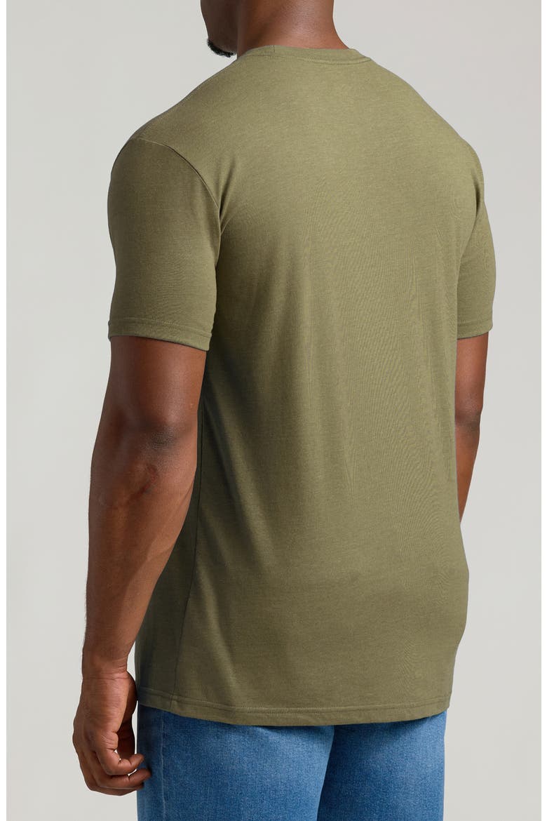 Short Sleeve Crewneck T-Shirt, Alternate, color, HEATHER MILITARY GREEN