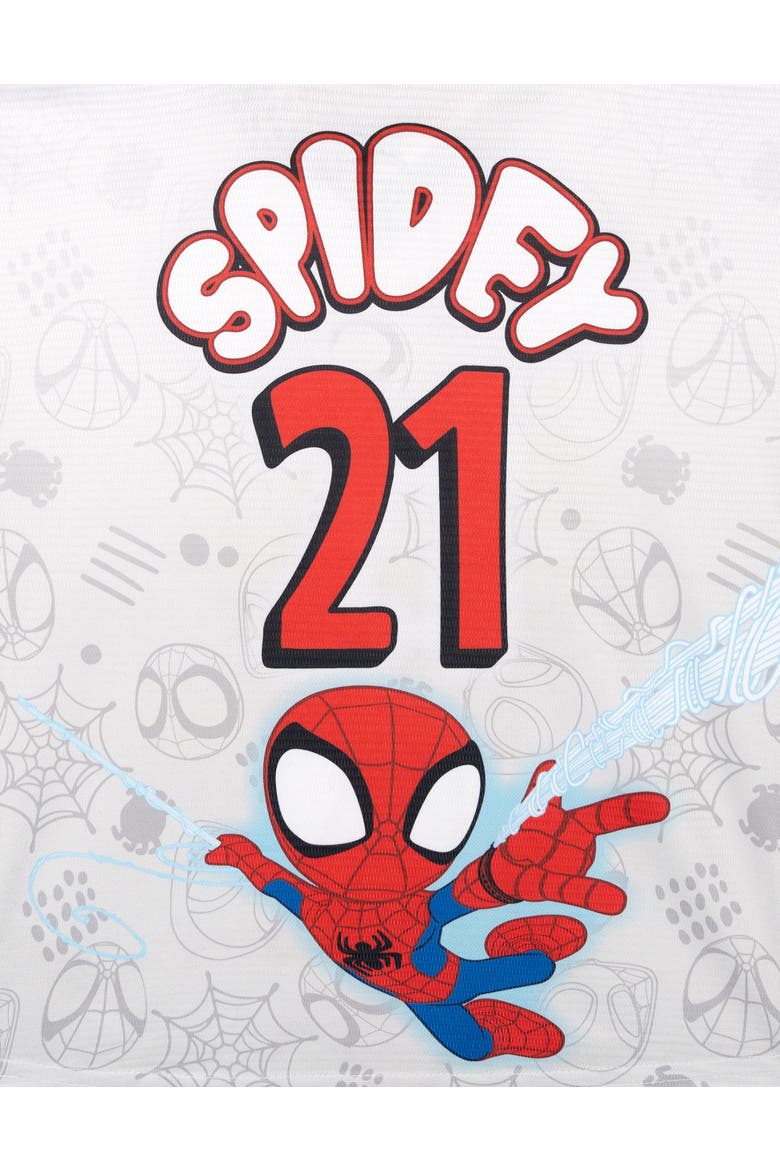 Spidey and His Amazing Friends Athletic T-Shirt, Alternate, color, Spidey Gray Red