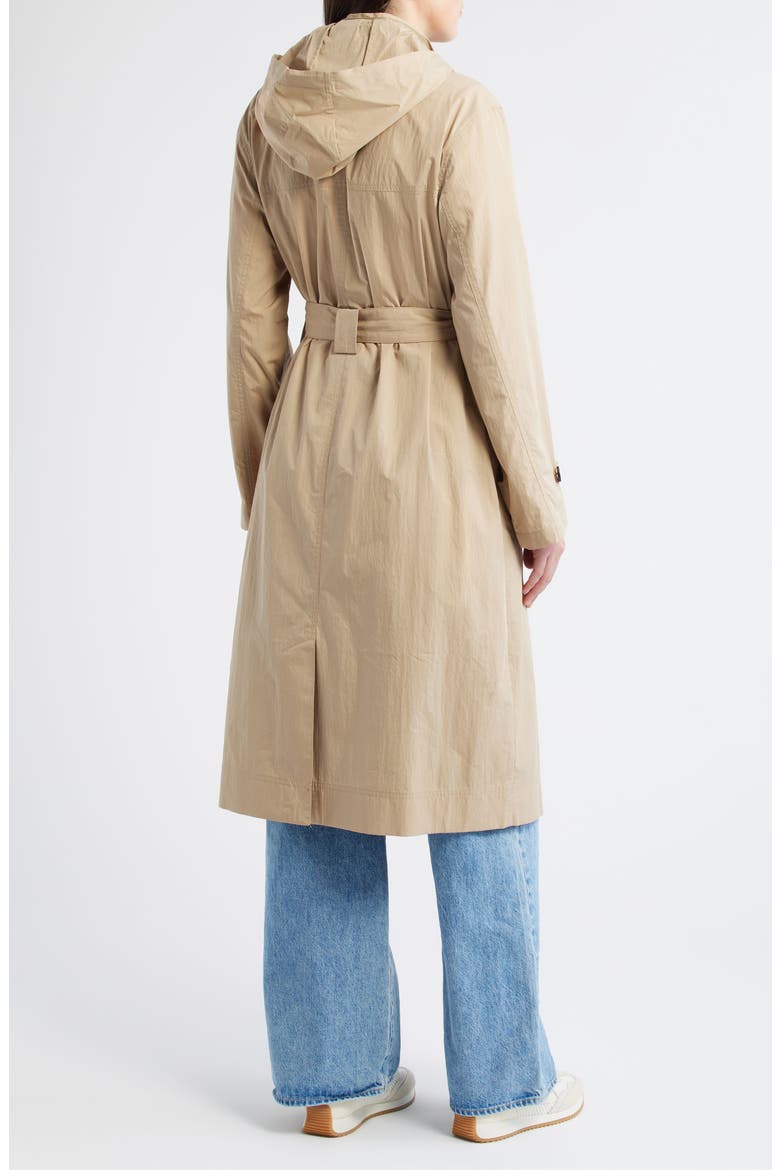 Paperweight Long Raincoat, Alternate, color, KHAKI