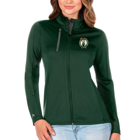 Women's Antigua Green Boston Celtics Generation Full-Zip Jacket