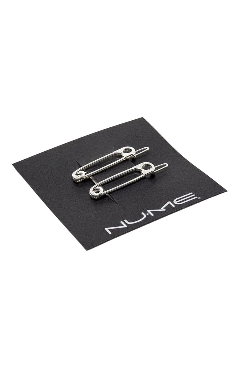 NUME Safety Pin Hair Clip, Alternate, color, Silver