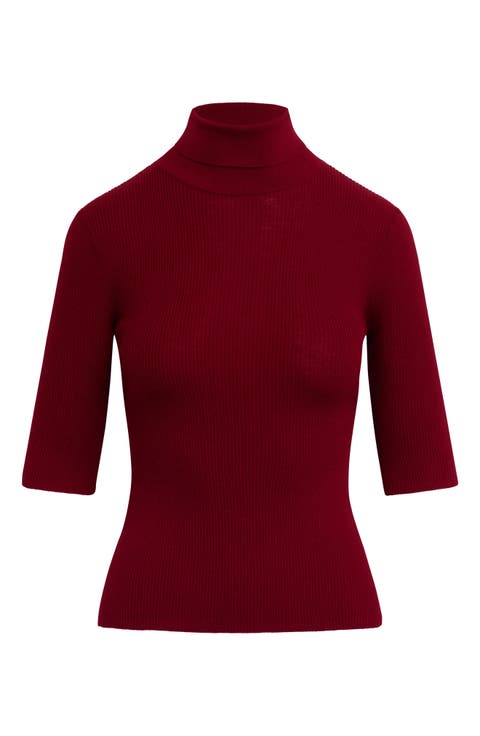 The Amelia Merino Wool Turtleneck Top