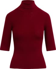 Favorite Daughter The Amelia Merino Wool Turtleneck Top