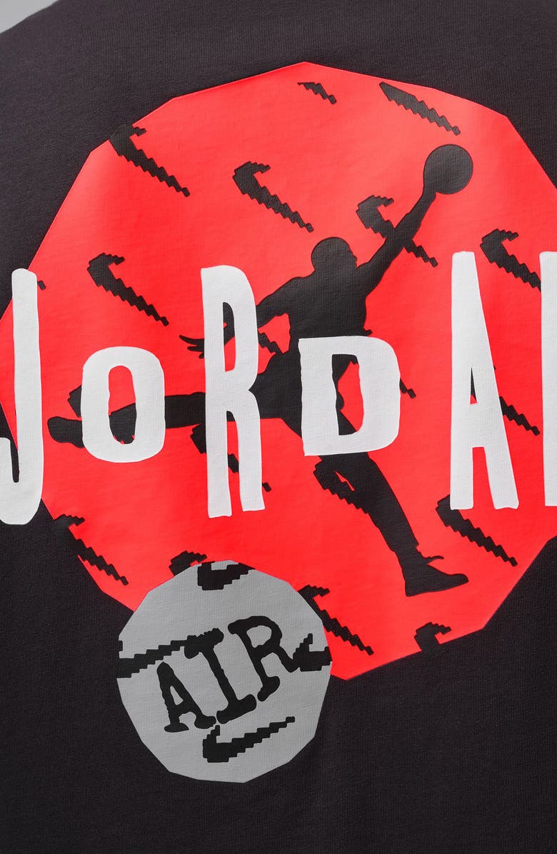 Jordan Cotton Graphic T-Shirt, Alternate, color, Off Noir