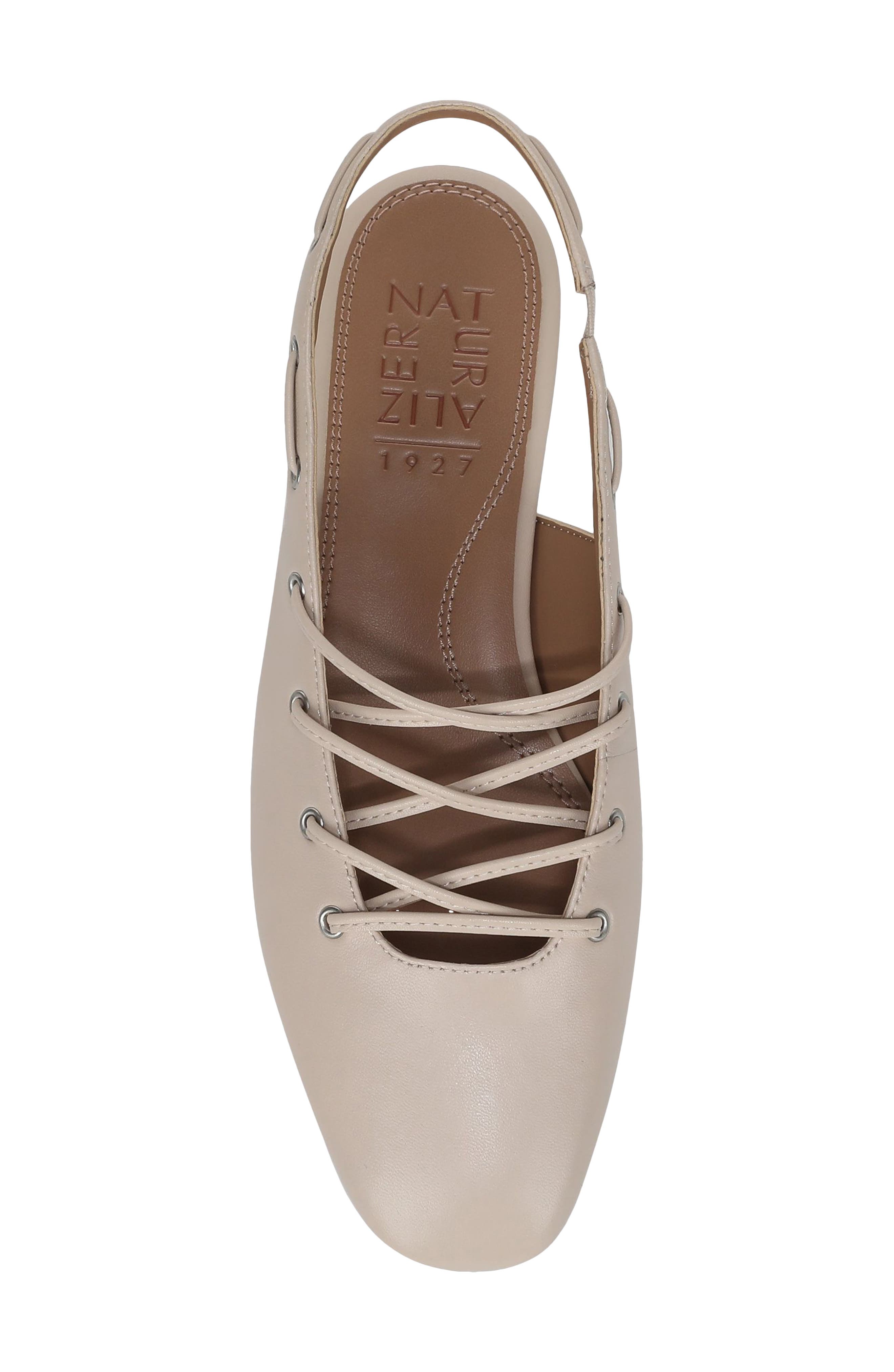 Cove Slingback Flat, Alternate, color, IVORY MIST LEATHER
