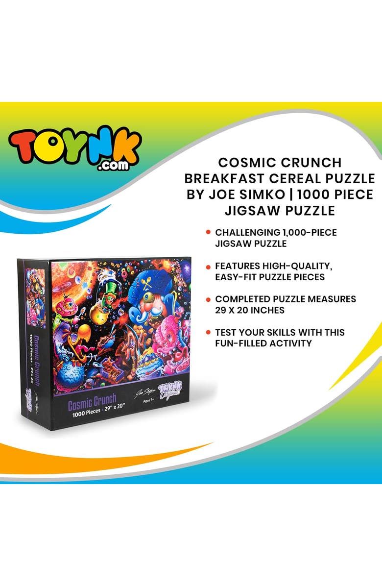 Toynk Cosmic Crunch Breakfast Cereal Puzzle By Joe Simko | 1000 Piece Jigsaw Puzzle, Alternate, color, Multi-Color