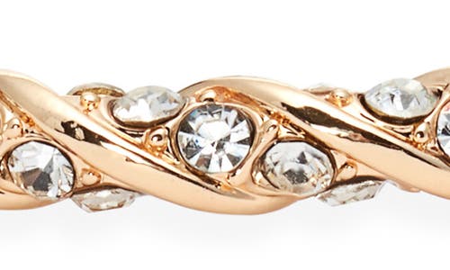 Open Edit Pavé Crystal Hinge Bracelet In Gold