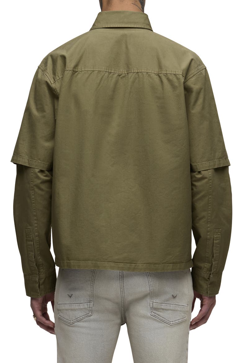 Rex Layered Look Button-Up Shirt, Alternate, color, MARTINI
