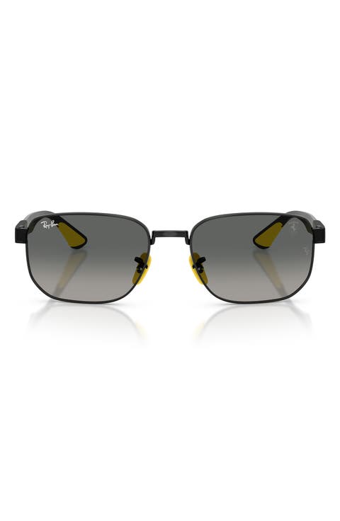 x Scuderia Ferrari 59mm Gradient Irregular Sunglasses