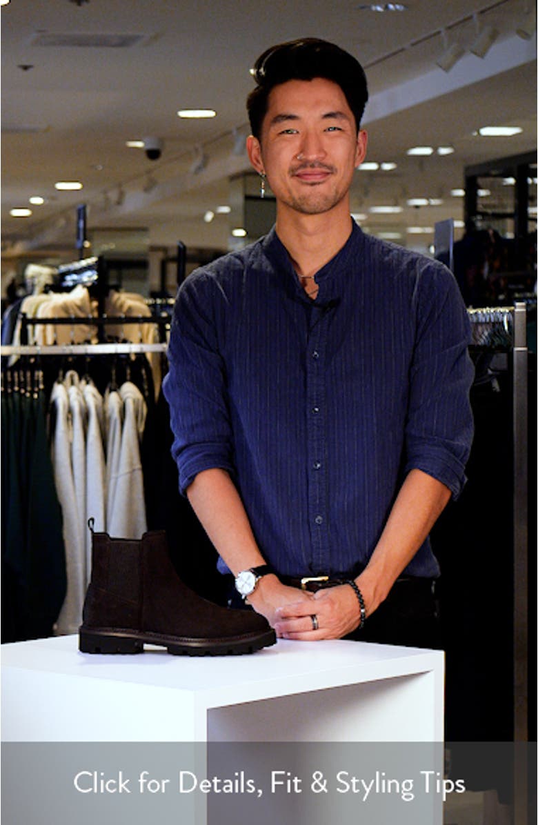 Julio Lugged Suede Chelsea Boot, sales video thumbnail