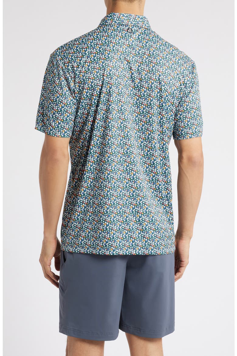 Ridge Floral Golf Polo, Alternate, color, GRAPHITE