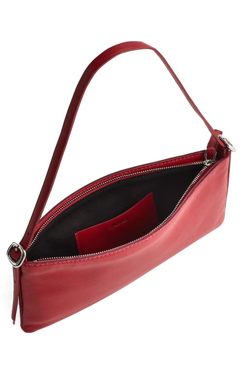 Madewell The Mini Sculptural Buckle Shoulder Bag In Bright Ember