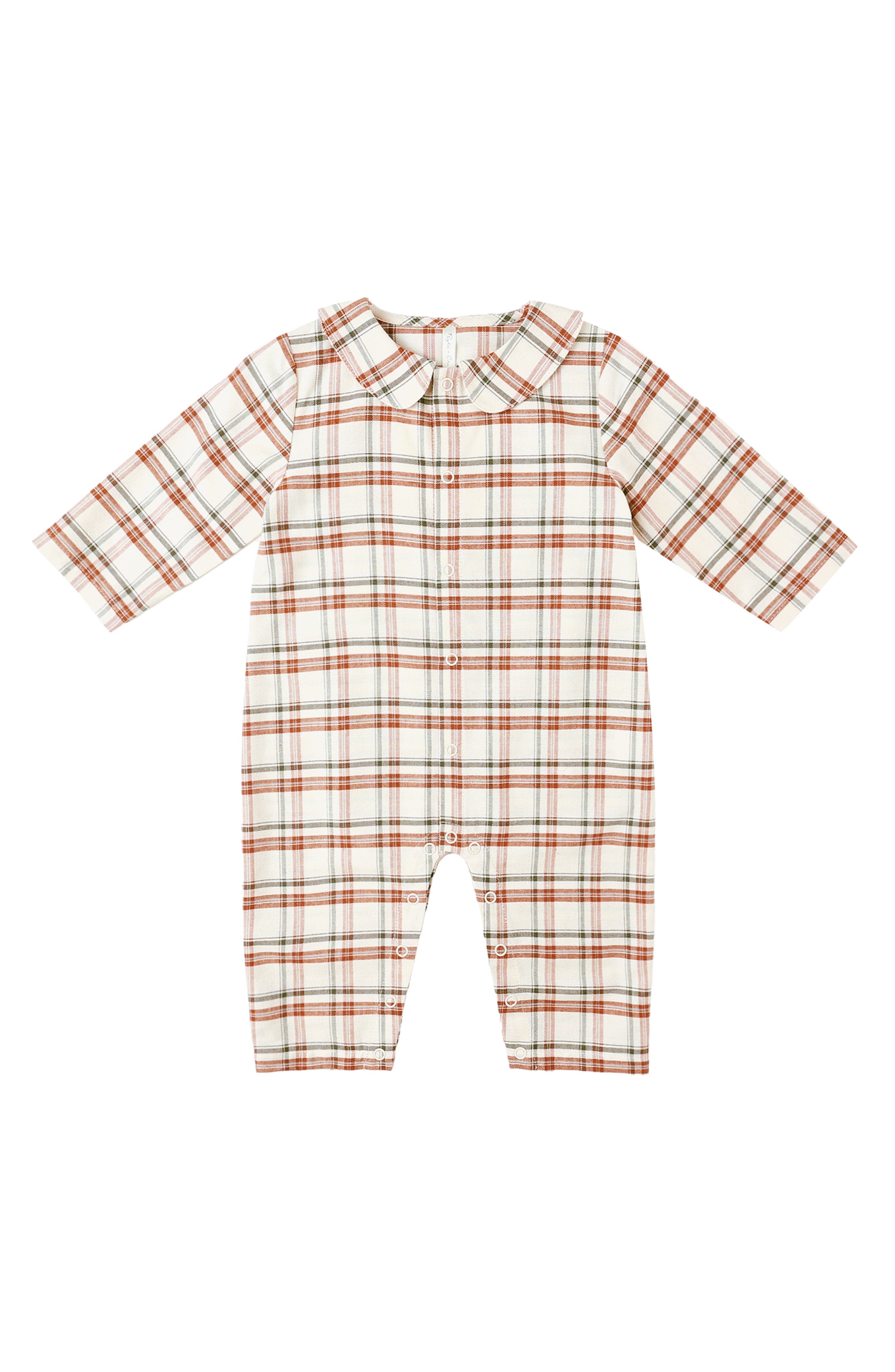 Plaid Cotton Blend Romper