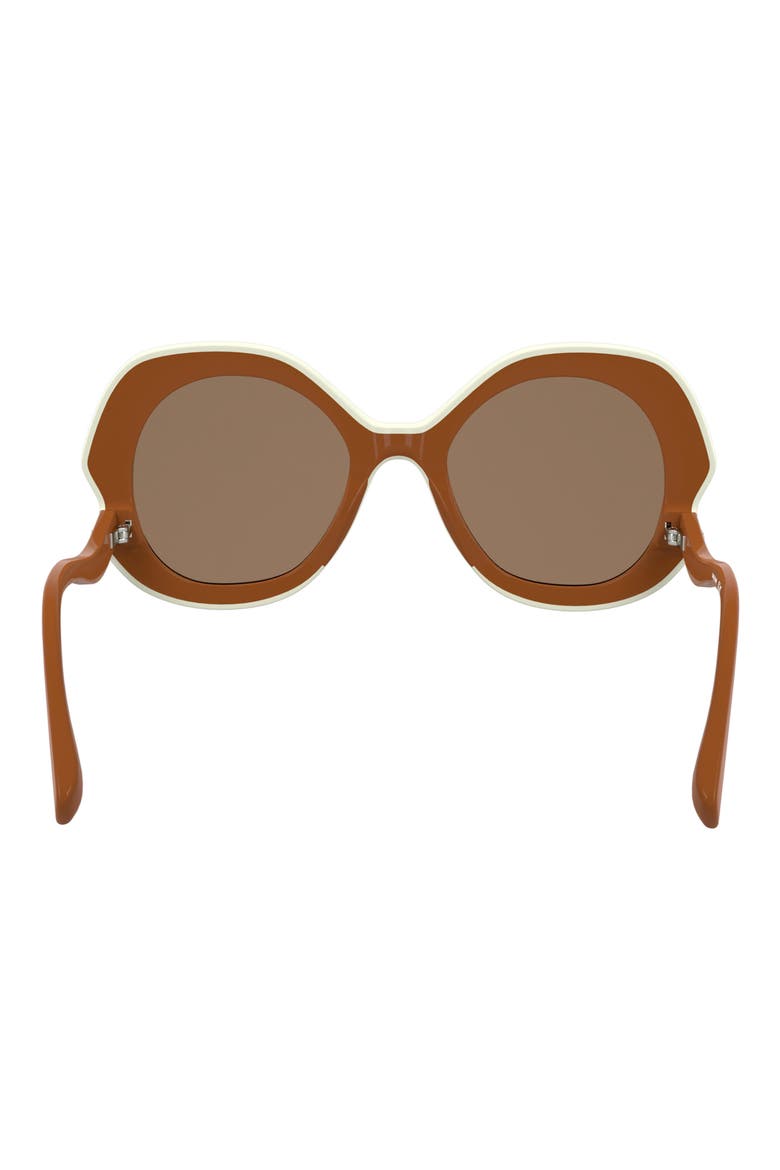 52mm Oval Sunglasses, Alternate, color, ORANGE