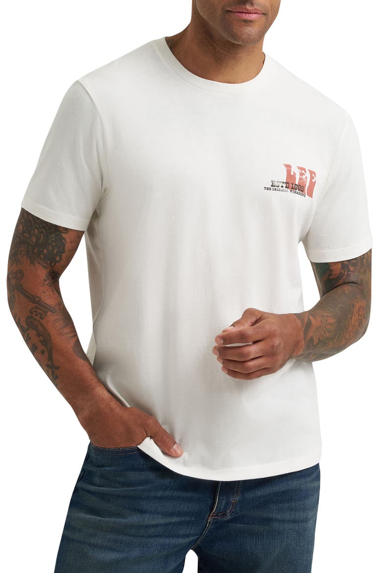 Logo Graphic T-Shirt, Main, color, MARSHMALLOW