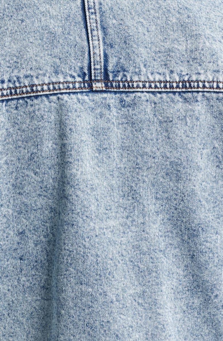 CITY BLUES Slant Pocket Denim Jacket, Alternate, color, Light Indigo Mineral Wash