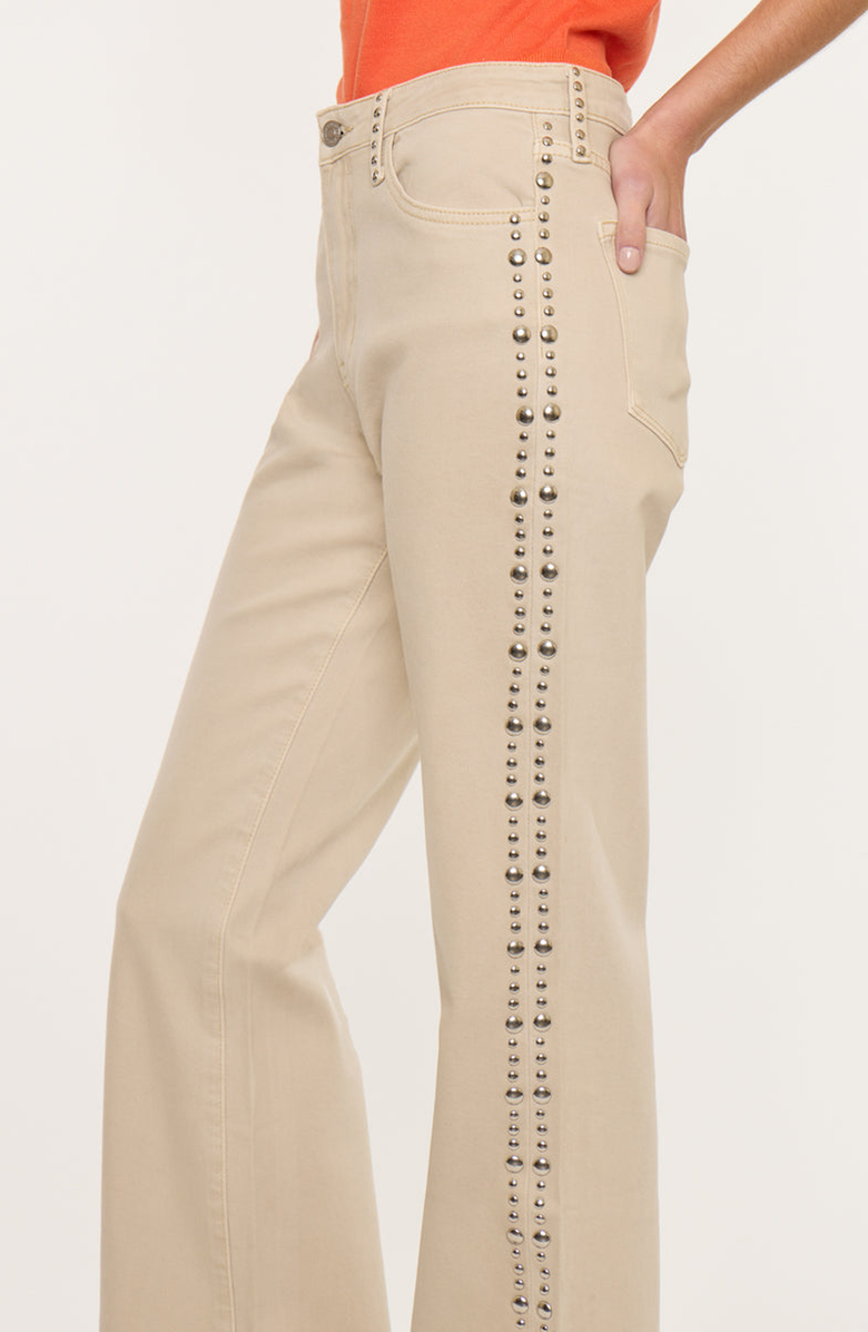 KanCan Gracelyn High Rise Wide Flare Jeans, Alternate, color, Ecru