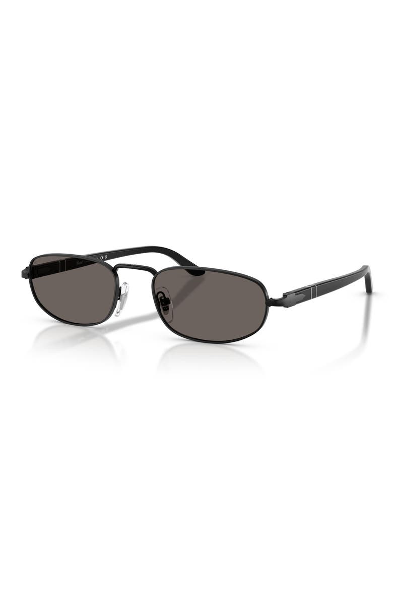 56mm Pillow Sunglasses, Alternate, color, DEMIGLOSS BLACK / DARK GREY